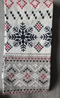 Target Christmas Winter Shower Curtain Snowflakes ( Gray Red Black Off White )