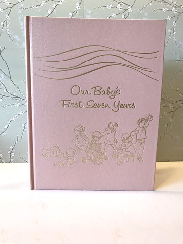 Vintage Baby Book Pink 1-7 Years Hardcovered Unused