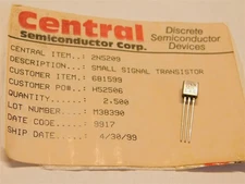 10 Central Semiconductor 2N5209 50V 50mA NPN Small Signal Transistors TO-92