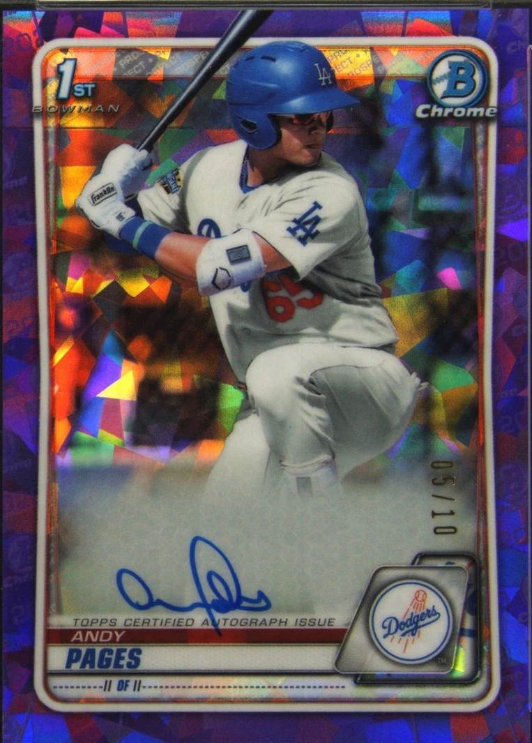 2020 Bowman Chrome Sapphire Edition - Andy Pages #BSPA-AP for sale