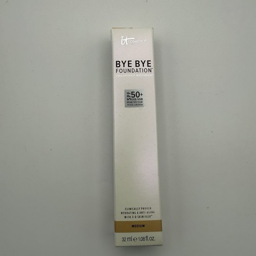 IT Cosmetics Bye Bye Foundation w/ SPF 50+ Medium NEW Sealed
