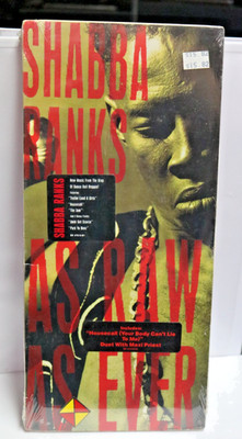 Shabba Ranks As Raw as Ever- Rare New Factory sealed longbox w/hype stickers