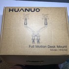 HUANUO HNDS6 Dual Monitor Stand Full Motion Desk Mount Black