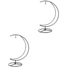  Set of 2 Bauble Display Stand Hanging Garden Ornaments Moon Holder