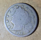 Photo of a 1912-P Liberty Nickel from an eBay listing that sold on Jul 17, 2026