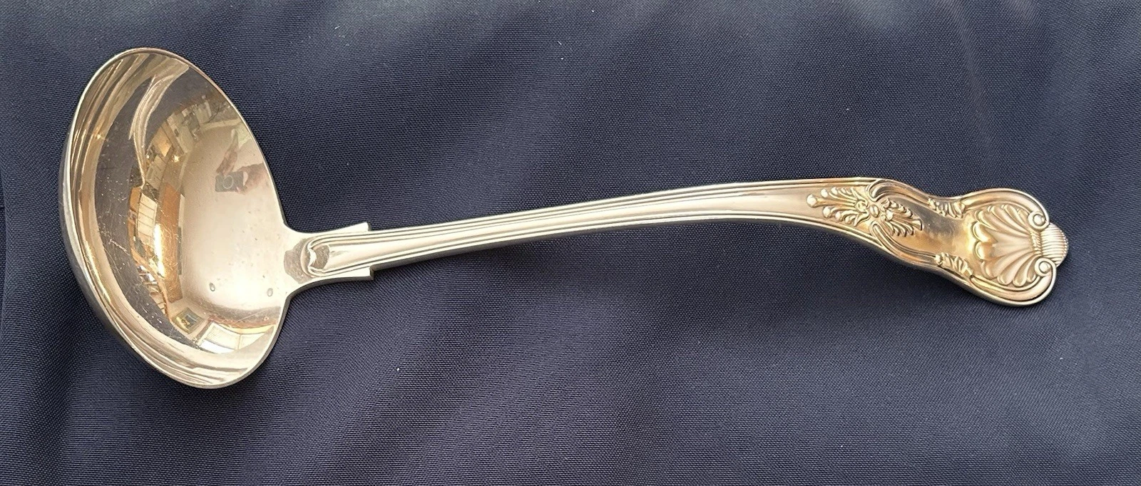 Gorham Silverplate 12” Punch/Soup Ladle. Beautiful Vintage Piece!Kings Pattern.