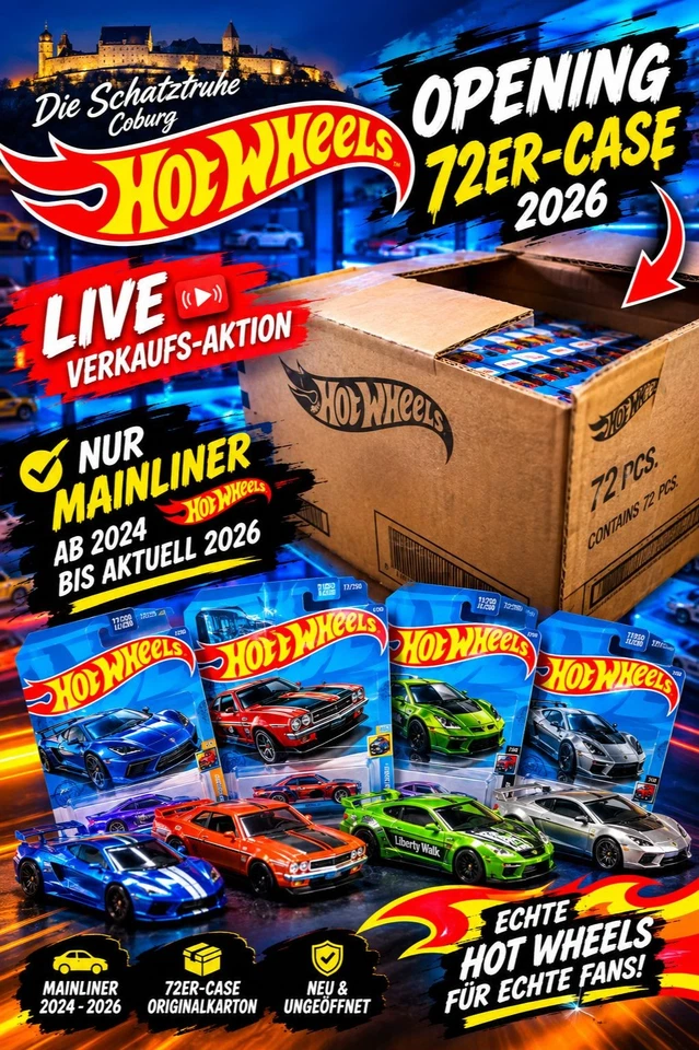 Hot Wheels Mainliner – Auktionen & Case Opening 2026!