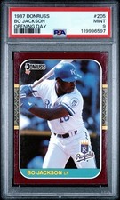 1987 Donruss Opening Day - Bo Jackson #205 (RC) PSA 9