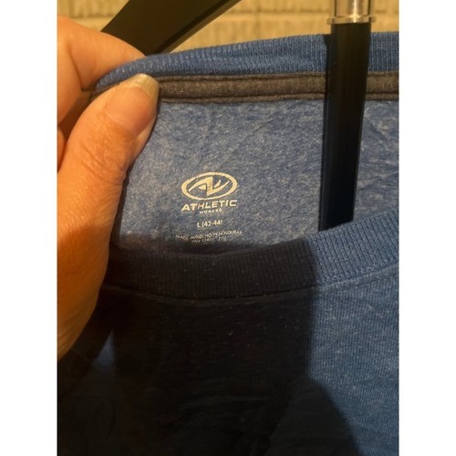 Athletic Works blauer Langarm-Pullover mit Rundhalsausschnitt Oberteil, Herren Größe L - Bild 2 von 2