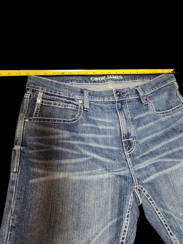 Cody James Jeans Mens 38x32 Blue Stonewash Relaxed Stretch Material - Picture 4 of 9