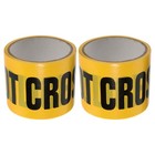  2 Pcs Barrier Tape Non Adhesive Danger Roll Non-adhesive Crime Scene