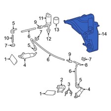 For Audi S4 2009-2014 Audi 8T0955453C Washer Fluid Reservoir