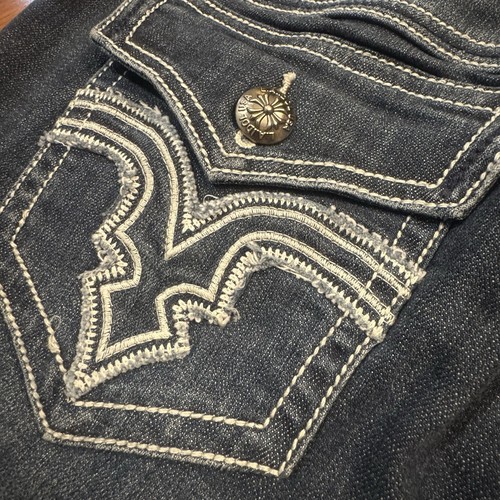 L.A. nuova con etichetta Jeans Idol USA Capri taglia:15 donna W37xL18 ricamato - Foto 10 di 11