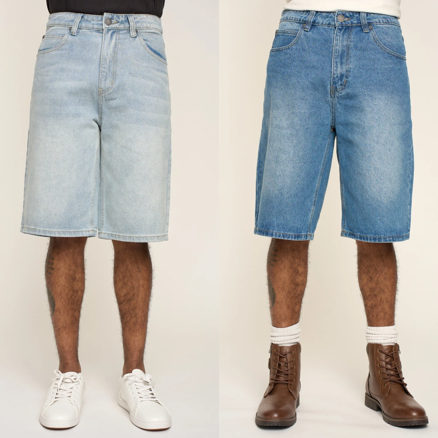 Victorious Men's Baggy fit Denim Shorts Hip-Hop Loose Wide Leg Jeans DS2099EY