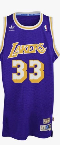 Abdul-Jabbar, Kareem Los Angeles Lakers Adidas 1983-84 Purple Medium Jersey - Picture 2 of 3