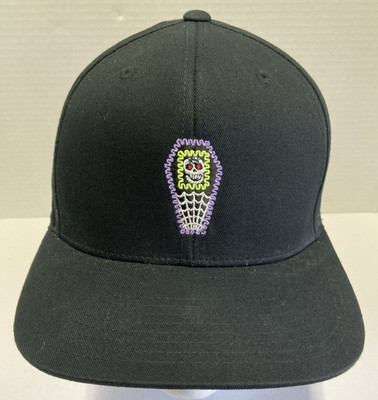 VANS Dia De Muertos  Day of The Dead  Black Adjustable Snap Back Hat NICE