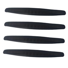 4Pcs Universal Car Bumper Guard Strips, Front Rear Corner Protector 4PCS Black