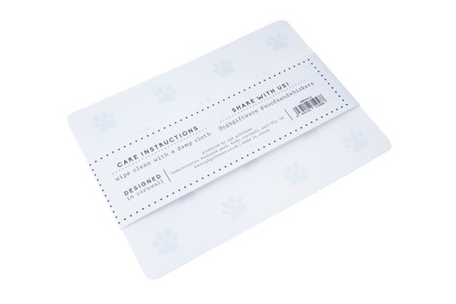 Woofs & Whiskers Cat Food and Water Mat | Pack of 2 - Picture 3 of 3