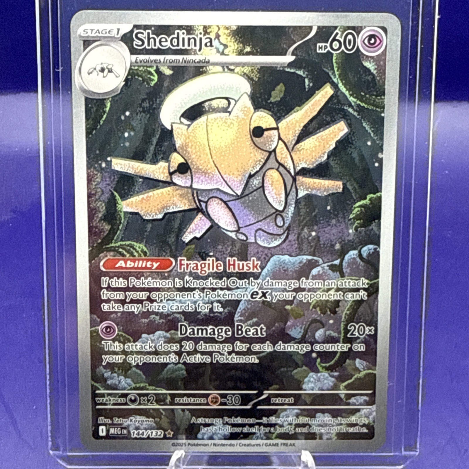 Shedinja 144/132 Illustration Rare Pokémon Mega Evolution In Hand NM