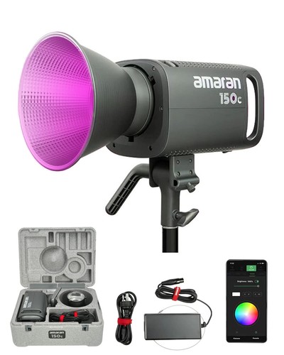 amaran 150c Video Light,RGB Studio Light 150W Output Bowens Mount Point-Sourc...
