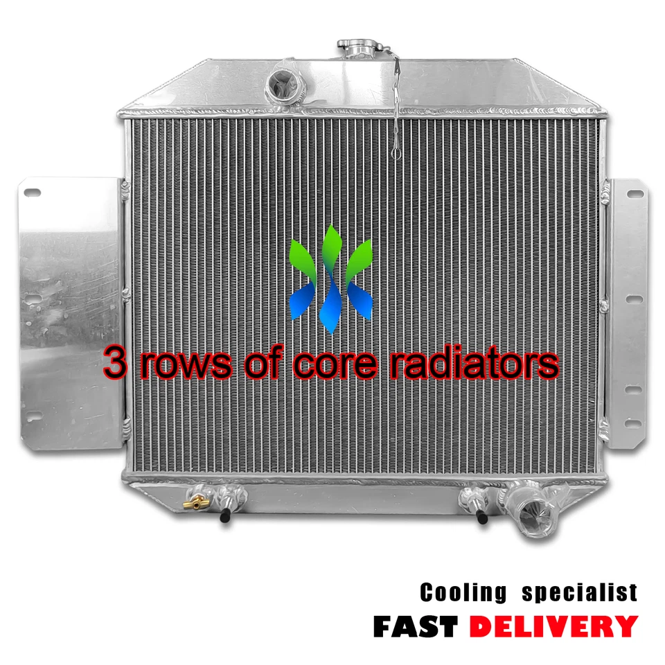 Full Aluminum Radiator for 1969 - 1974 1973 1972 1971 1970 Ford E-200 Econoline Foto 4 de 4