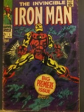 marvel comics silver age -68' series Iron Man #1 Issue