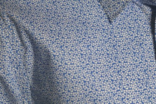 Michael Kors Men's Slim-Fit Field Print Short-Sleeve Blue Button Down Shirt Sm - Picture 4 of 10