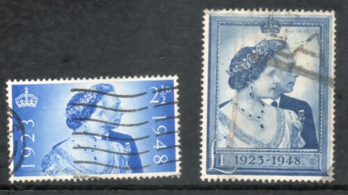 1948 George VI used Silver Wedding SET SG493 494 multi listing, pick your set - Picture 5 of 20