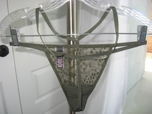 Neuer Damen-String-Tanga Victoria's Secret grün Spitze Riemen XL - Bild 4 von 6