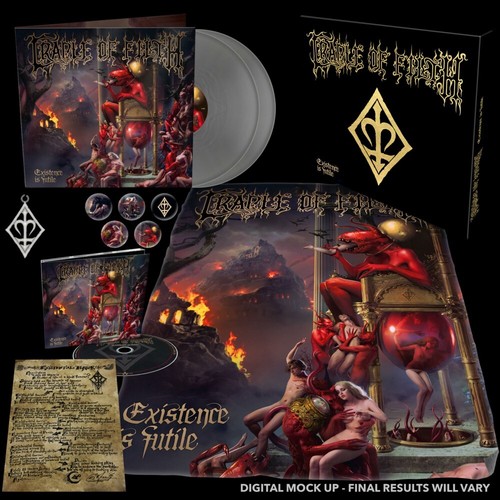 Cradle of Filth EXISTENCE IS FUTILE Mailorder Edition LIMITED GOLD Box Set CD LP - Picture 2 of 11