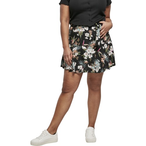 UrbanClassics Damas Minifalda Viscosa Mini Falda Falda Asimétrica Viscosa Nueva - Imagen 25 de 51