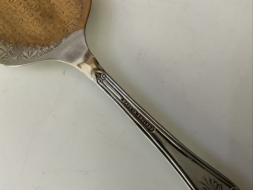 Vintage Silver Plate Patterned 20cm Kings Royale Cake Pastry Slice Pie Server - Picture 10 of 13