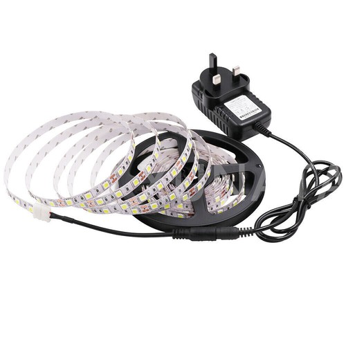 12V 5050 LED Strip Lights Under Cabinet Kitchen Lighting Waterproof Tape+UK Plug - Picture 3 of 27