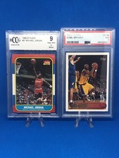 Michael Jordan 1986 Fleer Beckett BCCG 9 Bonus PSA Kobe Bryant 1996 Topps RC!