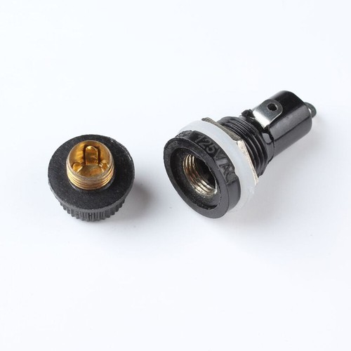 US Stock 20pcs Panel Mount Fuse Holder Socket For 5 x 20mm Glass Fuses 125V 15A - Picture 10 of 10
