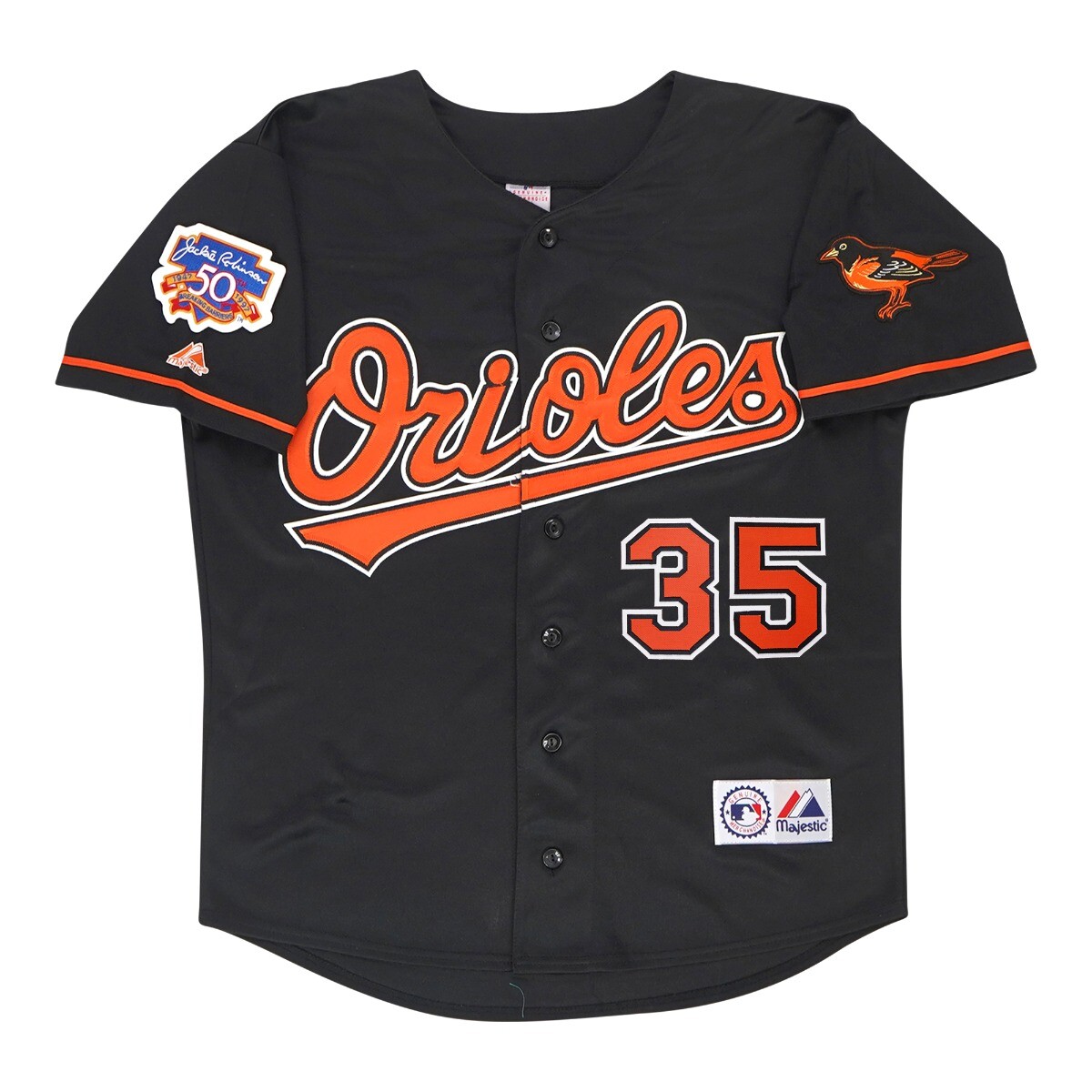 Mike Mussina 1997 Baltimore Orioles Alt Black Jersey w