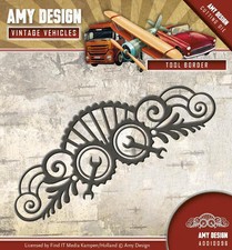 Tool Border - Vintage Vehicles - Stanzschablone  Amy Design (ADD10096)