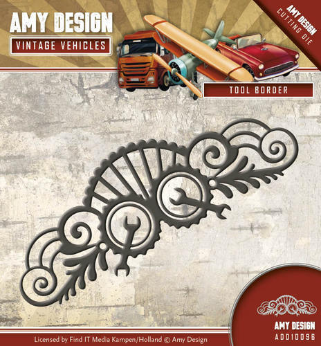 Tool Border - Vintage Vehicles - Stanzschablone  Amy Design (ADD10096) - Bild 1 von 1