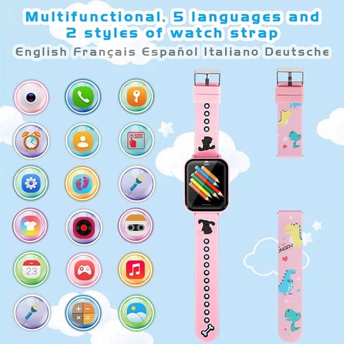 Kids Smart Watch with Camera SOS Emergency Call Music Player Boys Girls Gift - Picture 2 of 35