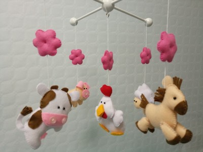 farm animal crib mobile