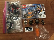 LEGO- SUPERHEROES- CAPTAIN AMERICA OUTRIDERS ATTACK- 76123- 100% COMPLETE