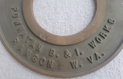 VINTAGE MESSING STANDROHR FEUERWEHR ANSCHLUSS POWHATAN B. & I. FUNKTIONIERT 10 ZOLL - Bild 3 von 5