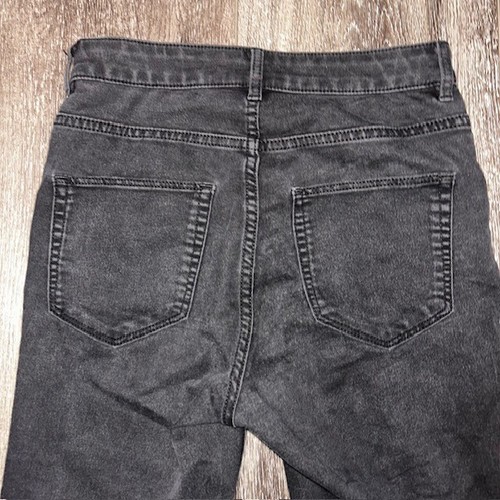 Divided by H&M Damen schwarz solide Stretch Mid Rise Skinny Denim Jeans Größe 6 - Bild 5 von 5