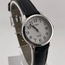 Timex Easy Reader Watch T2H331 Womens Indiglo Date 25mm Case Quartz Analog