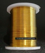 Craft wire 32ft Gold plated round wire 28 ga create wire wrapped jewelry pw113