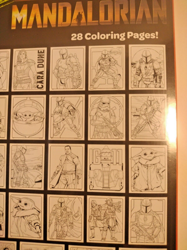 Crayola Art With Edge Star Wars The Mandalorian 28 Coloring Pages + 1 Poster New - Picture 12 of 17
