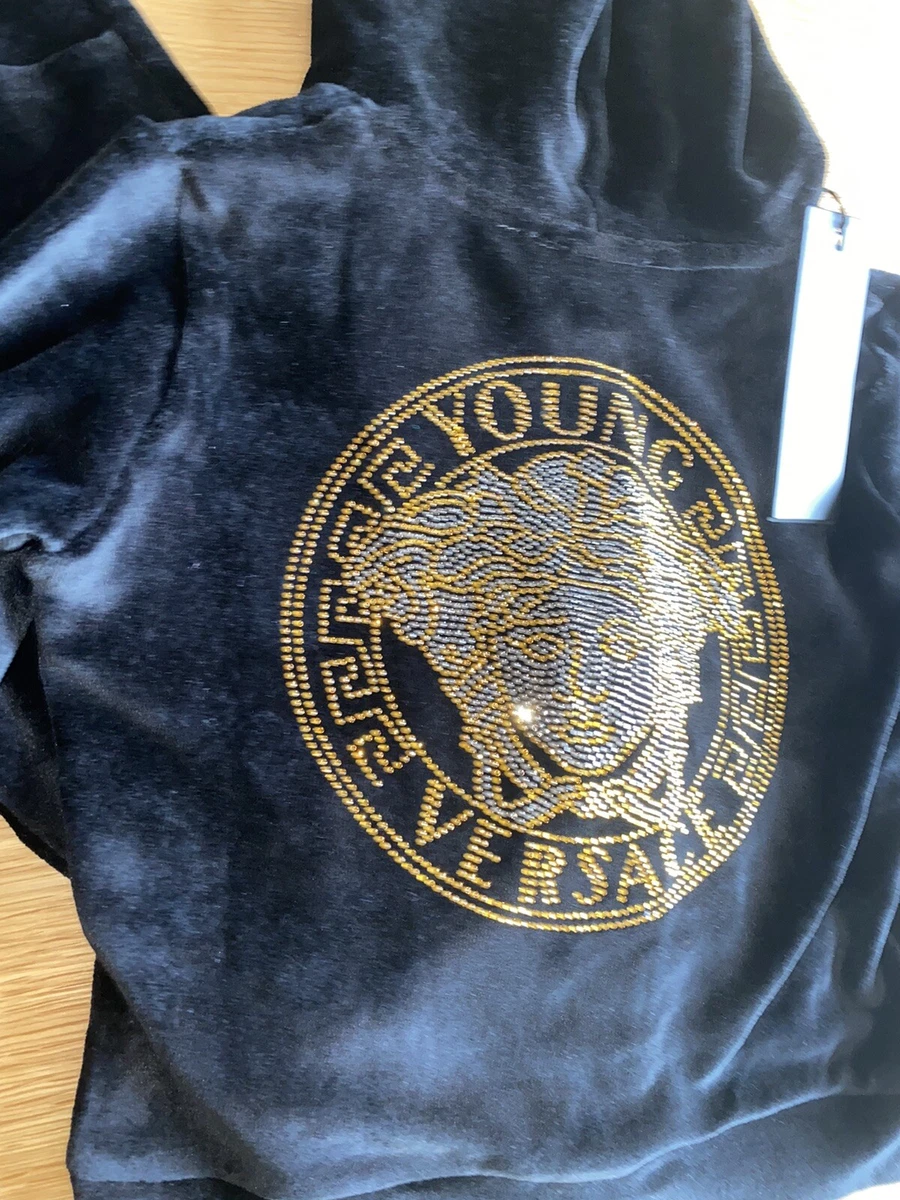 Black versace cheap tracksuit