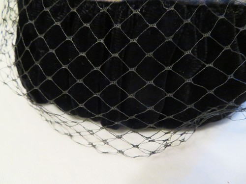 Vintage Starry Night Style Velvet Pillbox Fascinator Hat - Picture 7 of 9