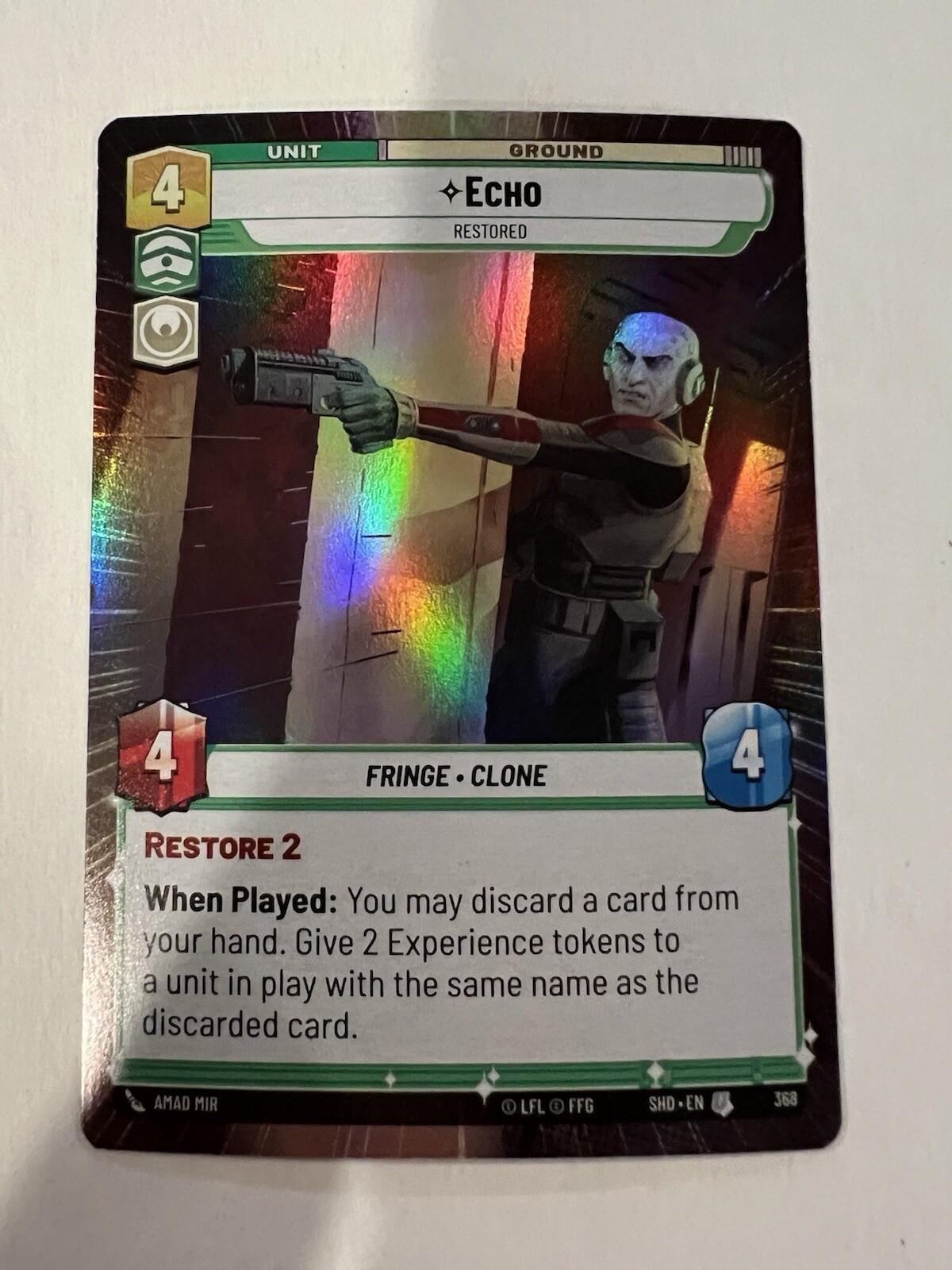 Echo Hyperspace Foil Star Wars Unlimited Shadows Of The Galaxy 368