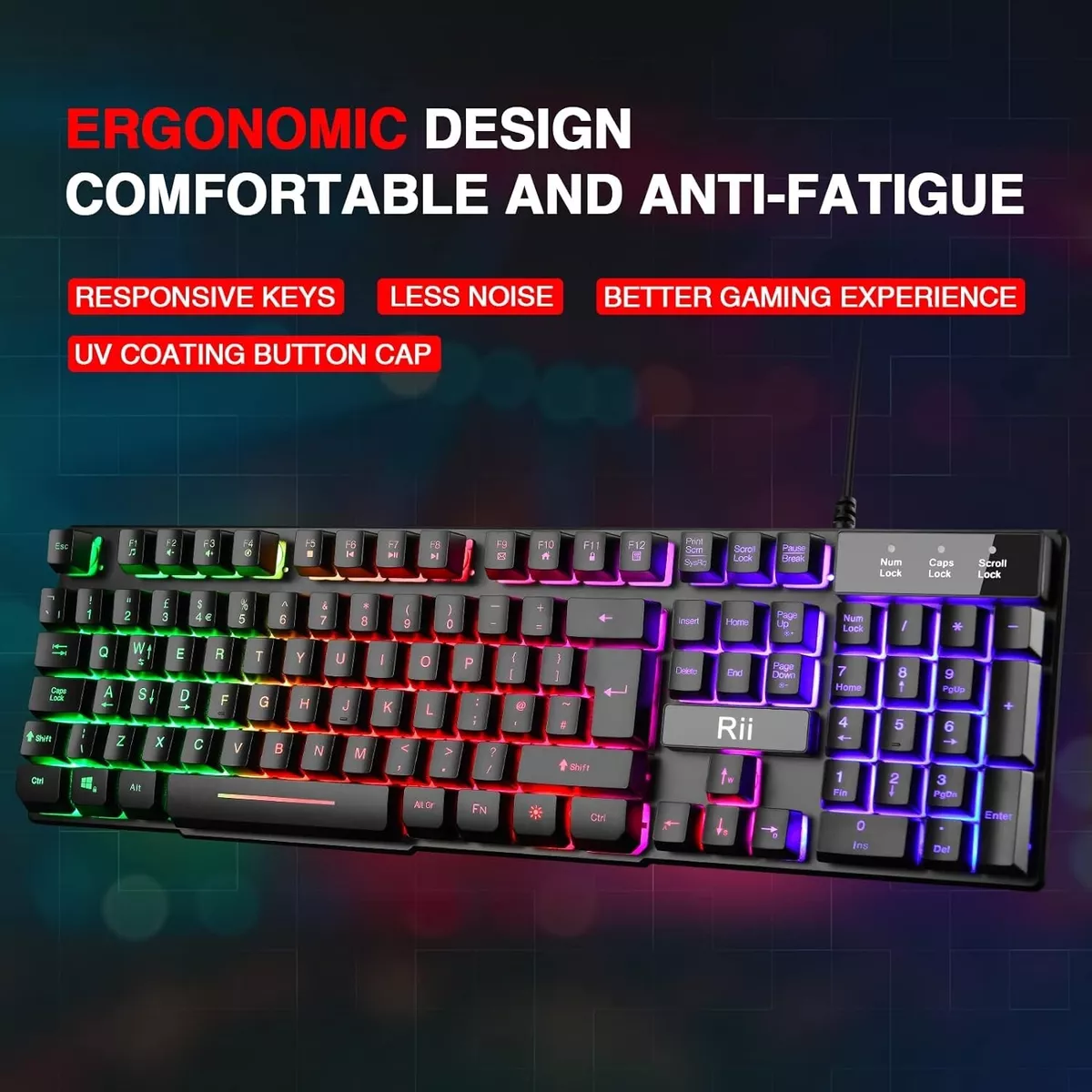 Teclado rii rk100 new arrivals